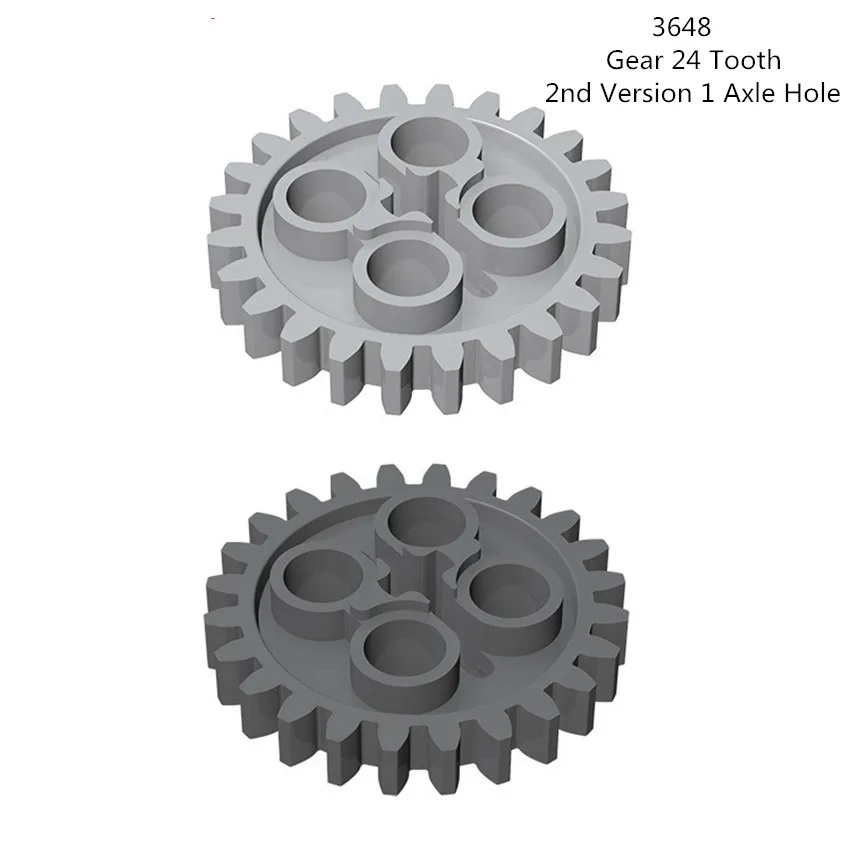 1 Pz Building Block 3648 Gear 24 Tooth 2Nd Version 1 Axle Hole Brick Collezioni Bulk Modular Gbc Toy Per Moc Set