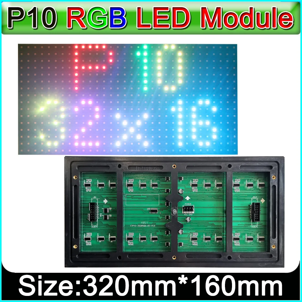 P13.33 Led Rgb Pannello, Outdoor Led Full Color Modulo Display 320*160Mm 24*12 Pixel, Full-Color Led Insegne Pubblicitarie