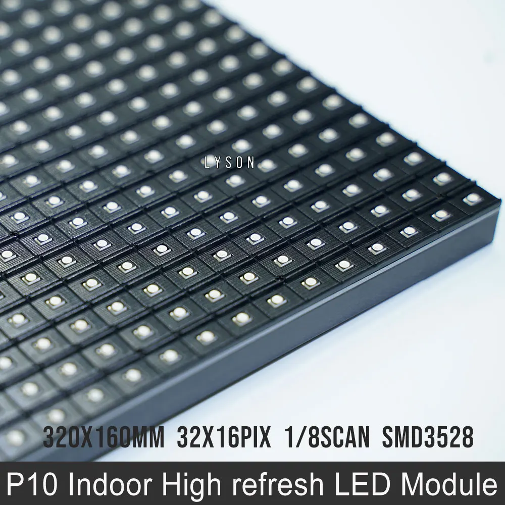 Lyson P10 Indoor Full Color Led Display Module Electronic Advertising Sign Panel