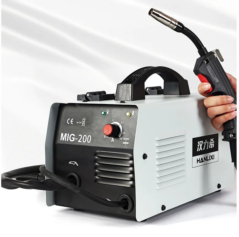 Saldatrice Mig No Gas 5000W 200A Piccola Semiautomatica Per Saldatrice A Gas Senza Saldatura A Filo Per Saldatore Mig