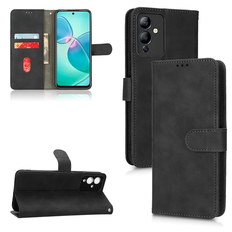 Per Infinix Hot 12I Portafoglio Full Protect Custodia Per Cellulare Per Infinix Hot 12I Hot 12I X665 Custodia Skin Feel Flip Leather Funda