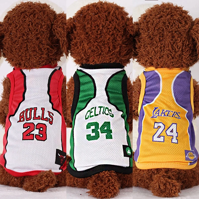 Primavera Estate Gilet Basket Pet Maglie Cool Traspirante Piccolo Pet Puppy Dog Cat Clothes Abbigliamento Sportivo