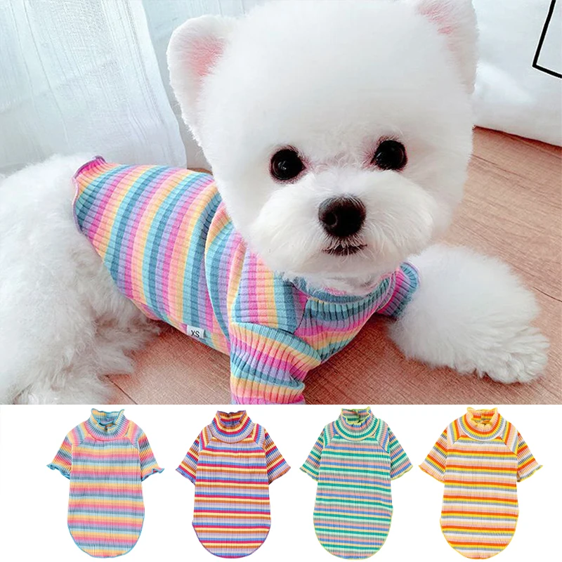 Pet Dog Clothes Puppy Vest T-Shirt Shirt Cute Spring Pet Gonna Dress Roupas Para Cades Bottoming Shirt Dog Costume Puppy Clothes