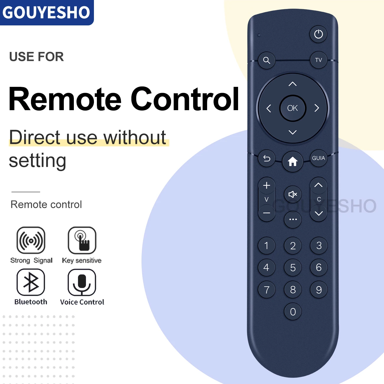 Nuovo Telecomando T4Hs2202/27Ka Per Caster M1 Movistar 4K Ultra Hd Stb Hp4500(Iptv)