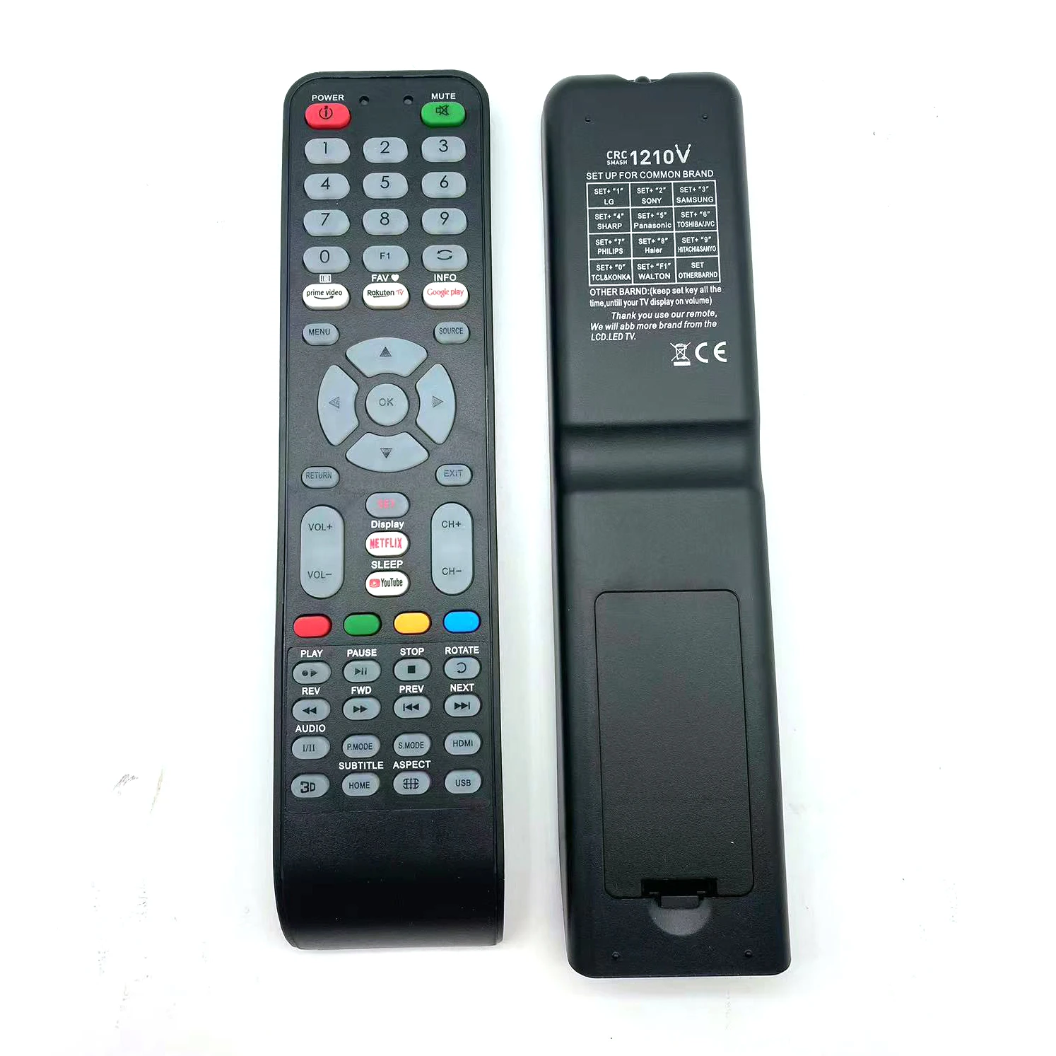 Telecomando Tv Universale Per Daytron Rc-A06 Rc-A10 Snowa K + Hsr593 Hobb393 Bravis Hnc Hy1 Distar Alpha Iptv 81 E829