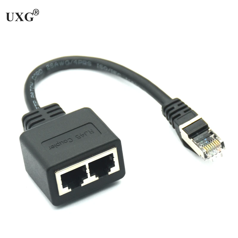 Eight Core Network Cable Splitter One Point Two Adapter Network Extender Cat6/Cat5 Rj45 Internet Simultaneo Iptv Broadband