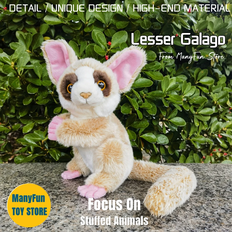 Tarsier Monkey High Fidelity Galago Cute Plushie Bushbaby Peluche Animali Realistici Simulazione Bambola Di Pezza Kawai Giocattolo Per Bambini