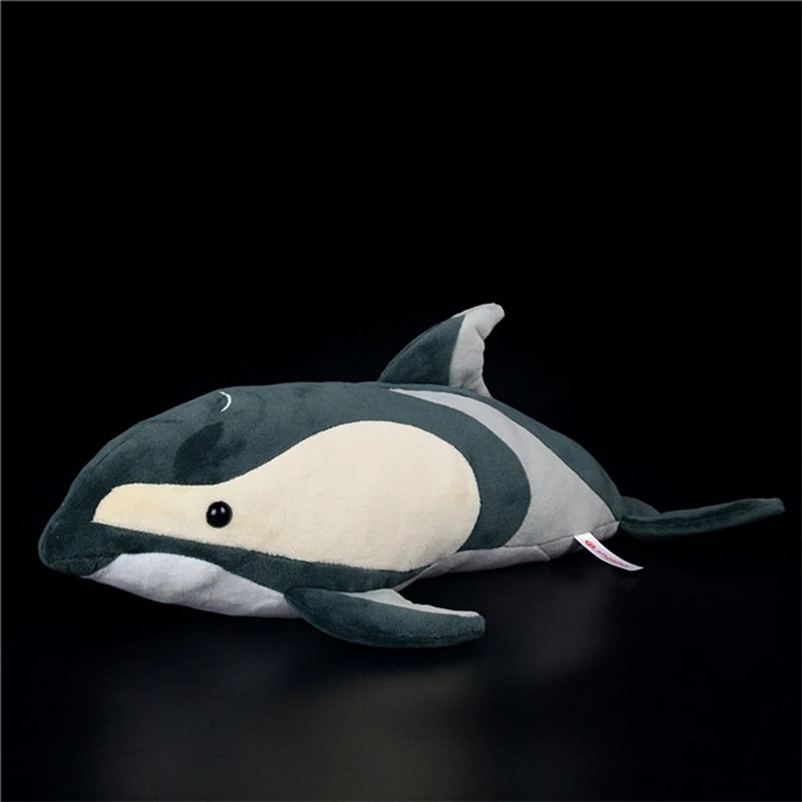 Hour-Glass Dolphin High Fidelity Anime Cute Plushie Dolphins Plush Toys Lifelike Animals Simulation Stuffed Doll Kawai Toy Kids