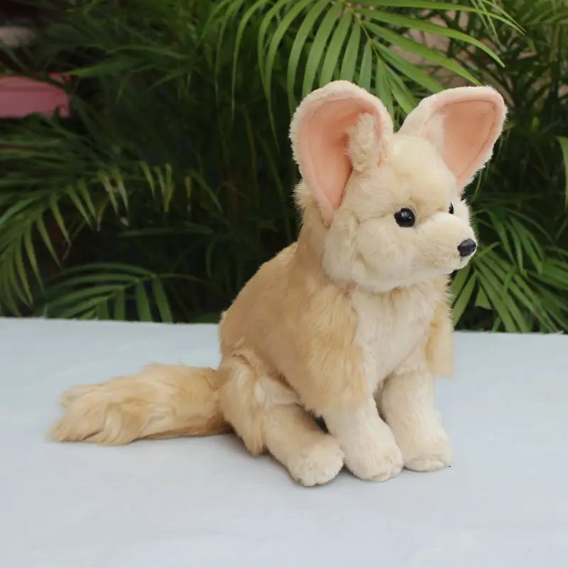 Fennec Fox High Fidelity Plushie Desert Fox Peluche Animali Realistici Simulazione Bambola Di Pezza Kawai Giocattolo Per Bambini