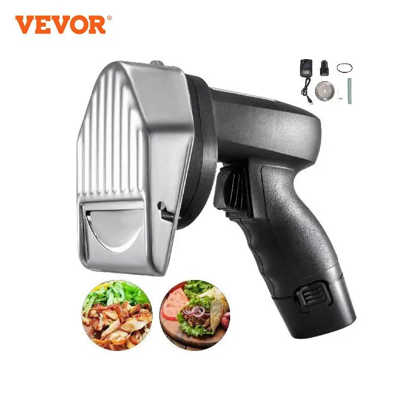 Vevor Coltello Per Kebab Elettrico, 80W, Affettatrice Di Kebab Elettrica, Senza Filo, Coltello Per Kebab Con Batteria, Affettatrice Di Kebab, Coltello