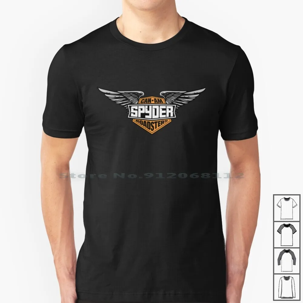 Can-Am Roadsters Badge T Shirt 100% Cotone Canam Can Am Roadster Trike Triciclo Bici Moto Bikerpatch Bikerlogo Arwork