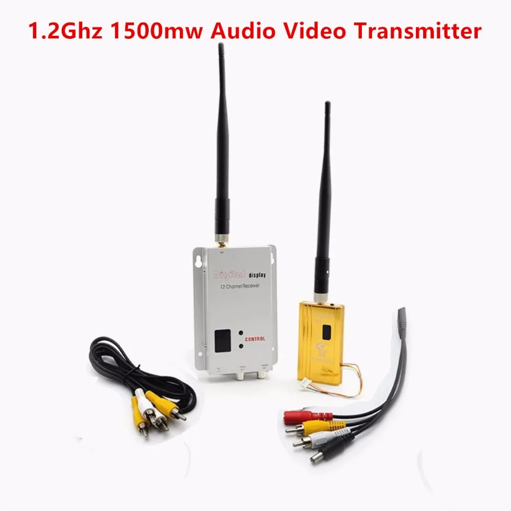 Fpv 1.2Ghz 1.2G 8Ch 1500Mw Wireless Av Sender Tv Audio Video Trasmettitore Ricevitore Per Qav250 250 Fpv Quadcopter