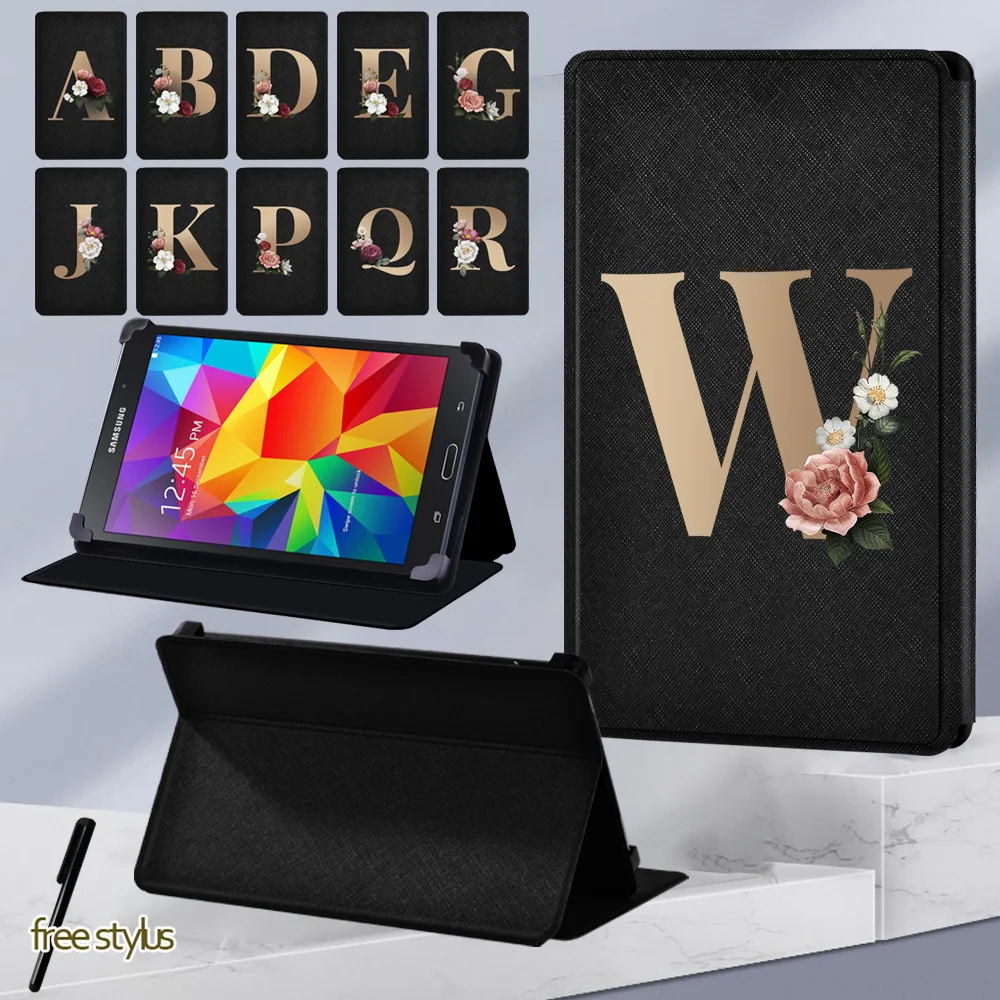 Custodia Per Tablet 2022 Per Samsung Tab 2/Tab 3 10.1/Tab 4 10.1/Tab 4 7.0 Sm-T230 T231 Supporto In Pelle Con Stampa Lettere