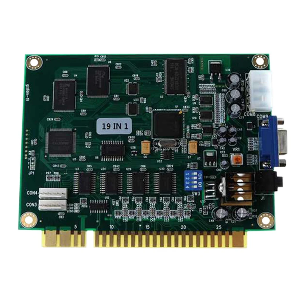 19 In 1 Scheda Pcb Multicade Arcade Classic Game Board Uscita Vga Arcade Game Board Orizzontale Durevole Per Jamma Arcade