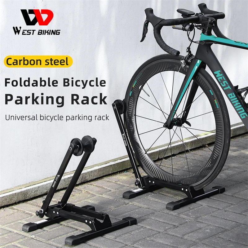 West Biking Bicicletta Parcheggio Rack 24/26/27.5 Pollici Mtb 700C Bici Da Strada Parcheggio Stand Indoor Outdoor Pieghevole Storage Bike Wheel Rack
