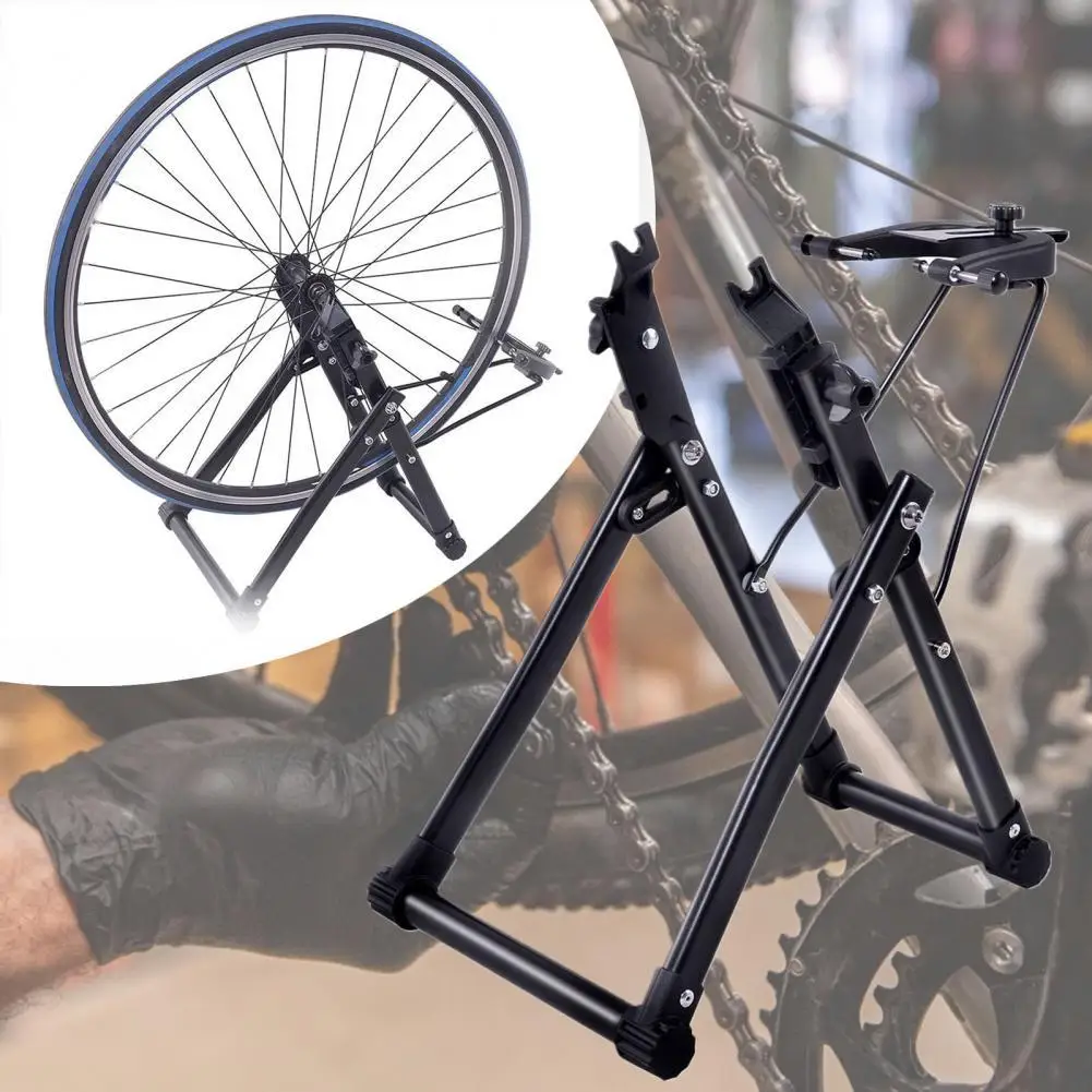 65% Sconti Caldi! Cavalletto Per Ruote Per Bici Supporto Pieghevole Per Manutenzione Meccanico Antigraffio In Metallo Per Mountain Bike