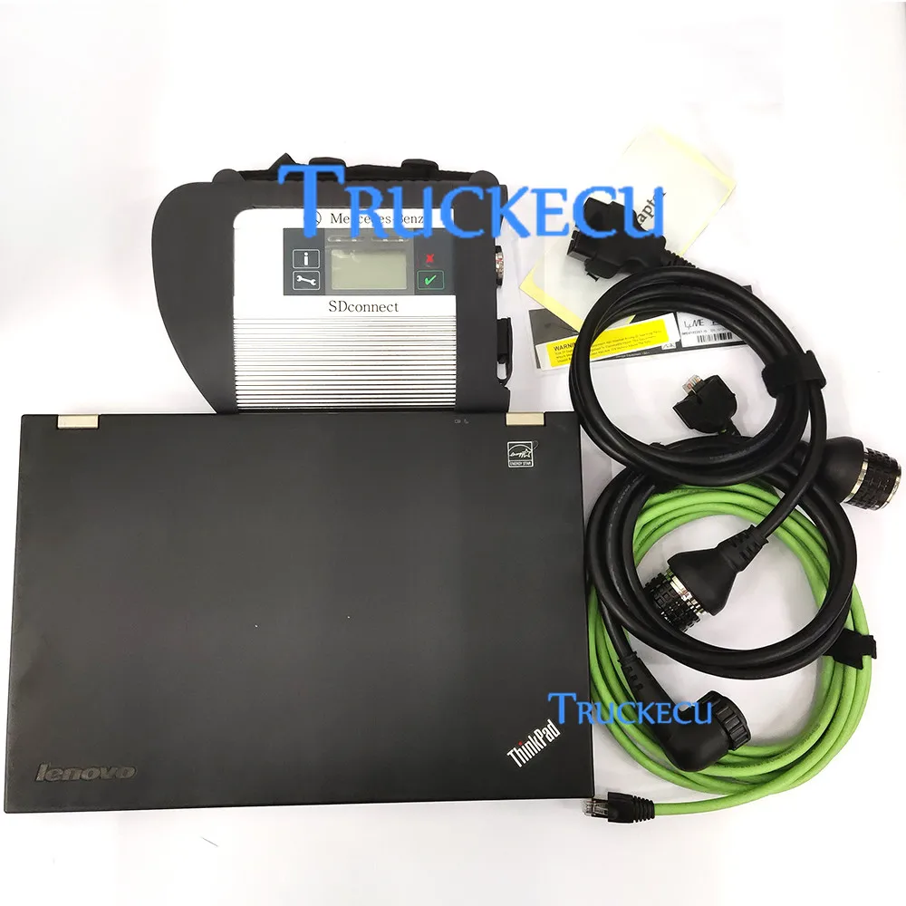 Mb Star C4 Diagnosi Multiplexer Per Benz Mb Sd Connect Compact C4 Per Benz Car Truck Diagnostic Scanner Tool + T440 Laptop