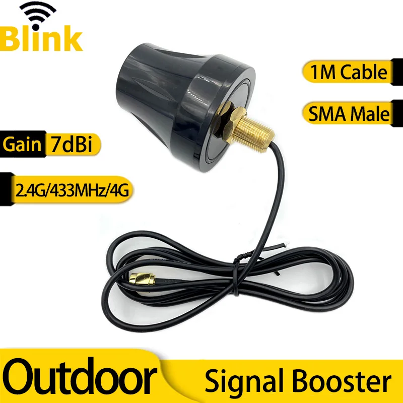 2.4G/433M/4G/Gsm Cabinet Antenna 7Dbi Amplificatore Di Rete Esterno Impermeabile Omni Signal Booster Per Stazione Base Dtu Nb-Iot Modul