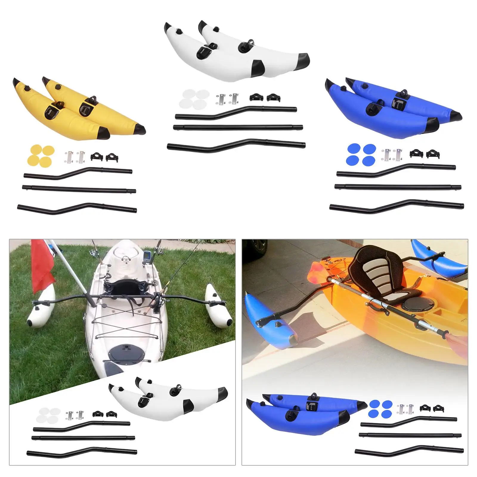 Sistema Di Stabilizzazione Per Kayak Canne Galleggianti Stabilizzatori Gonfiabili In Pvc Kit Per Bambini Ocean Going Boats Sailing Fishing Paddle Gear