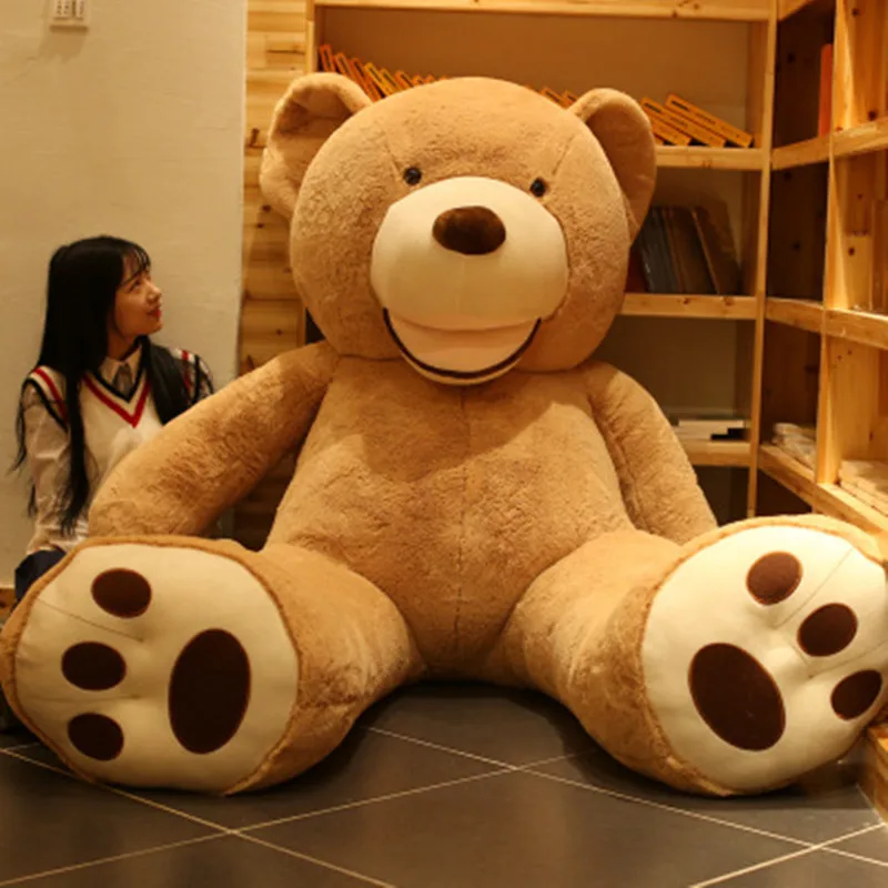 Dimensioni Enormi 160Cm/200Cm American Giant Bear Skin Teddy Bear Coat Buona Qualità A Buon Mercato Giocattoli Morbidi Di Peluche Per Bambini Baby Bri