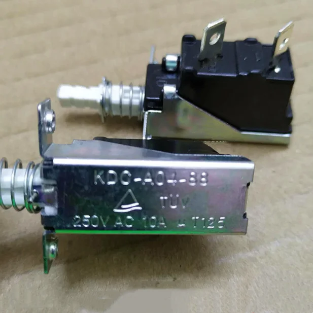 Interruttore A Ingranaggi Riscaldatore 2 Pezzi 10A 250V Ac Spst 2 Pin Interruttore Di Alimentazione A Pulsante Kdc-A04-88 Kdc-A04 Dal Blocco