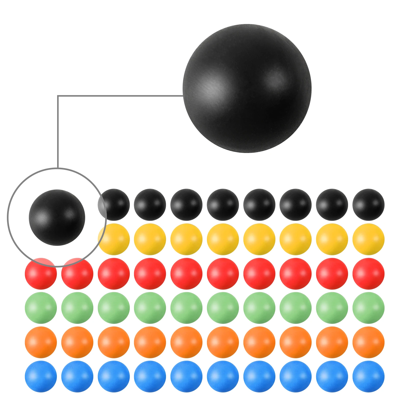 Paintball .68 Cal Kinetic Round Per Autodifesa-Riutilizzabili. 68 Caliber X50 Nylon Bullet Balls Per T4E Hdr & Byrna Sd