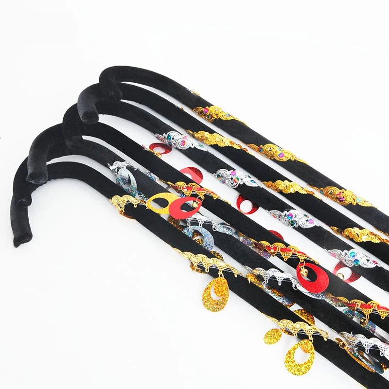10 Pcs Peacock Brilliant Dance Canes Per Le Donne Stampella Gandalf Performance Del Personale Golden Bo Peep Costume Adulto