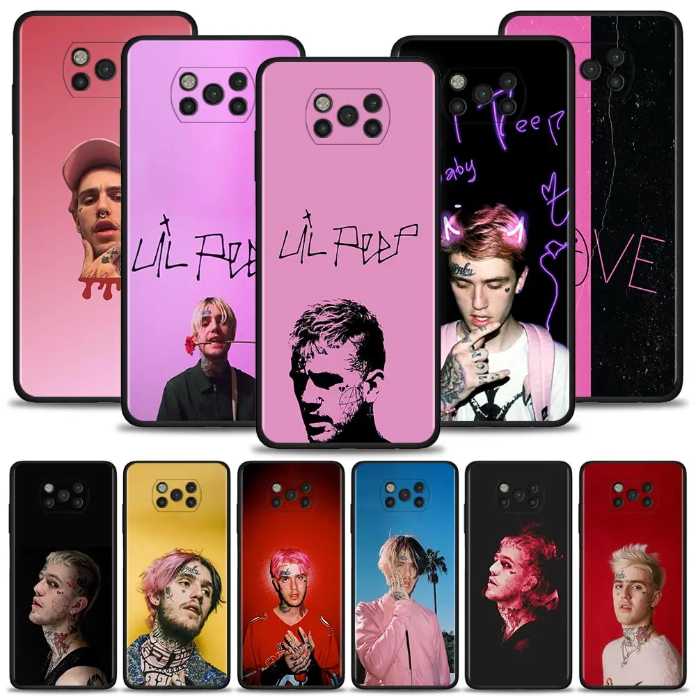Custodia Per Telefono Lil Peep Lil Bo Peep Per Xiaomi Mi Poco X3 Nfc X3 Pro F3 X3 Gt M3 F1 M3 Pro 5G F3 Gt Cover Morbida Nera Funda Capa