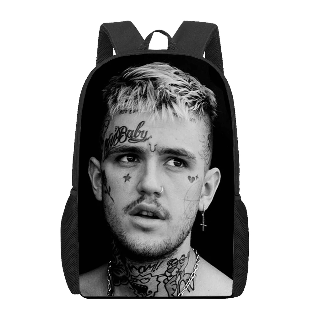 Borse Da Scuola Per Bambini Lil Peep Lil Bo Peep Borsa Per Libri Stampata In 3D Da Uomo Zaino Da 16 Pollici Per Ragazzi Adolescenti Kindergarten Bagpa