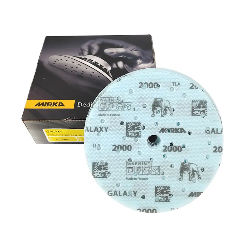 Galaxy Mirka Car Beauty Sanding Sandpaper Dry Grinding Round 6 Inches 150Mm Flocking Woodworking Furniture Hardware Polishing