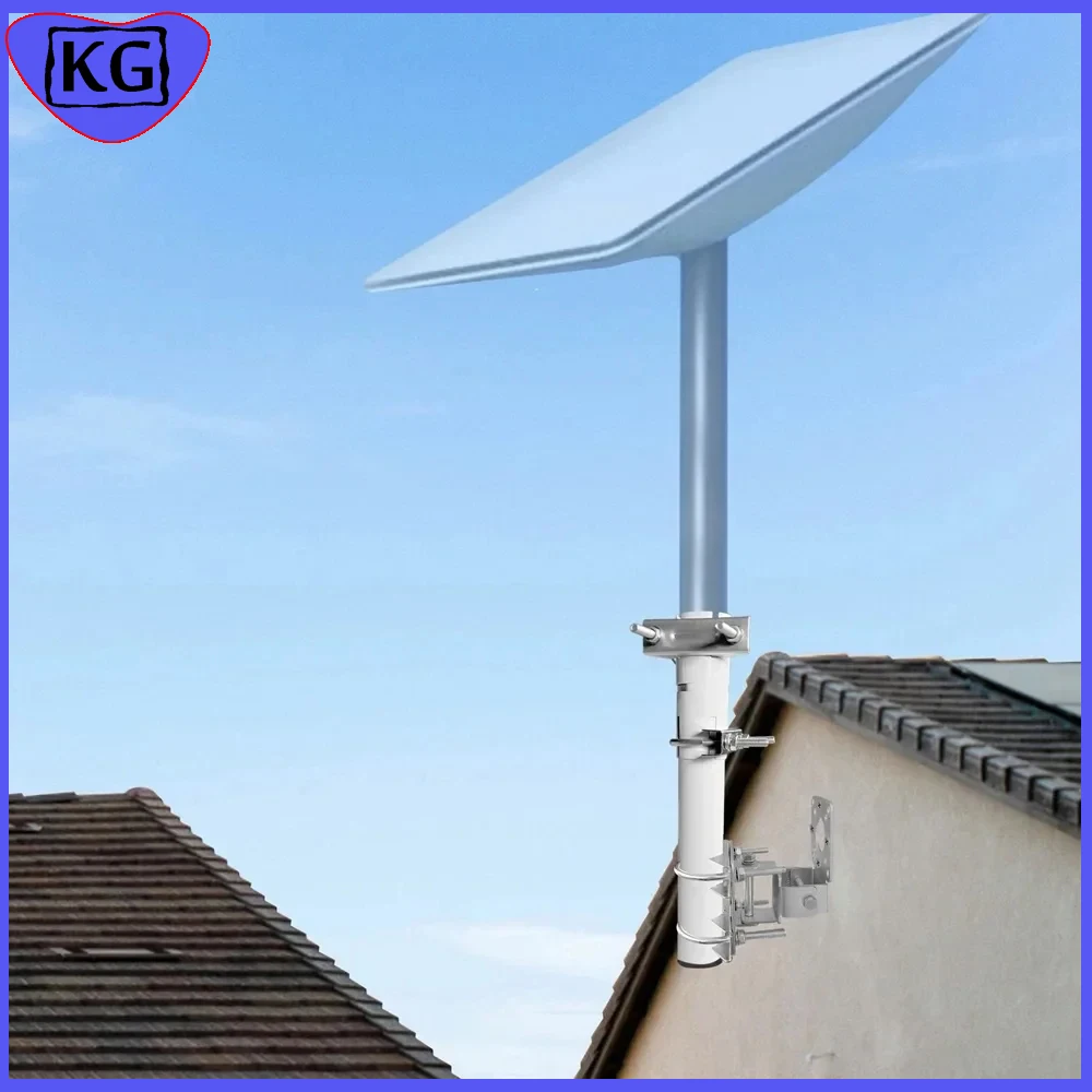 Staffa Per Antenna In Metallo Regolabile-Adatta Per Catena A Stella + Antenna Tv + Extender Wifi + Ponte Wireless, Hotspot A Parete Mmdvm