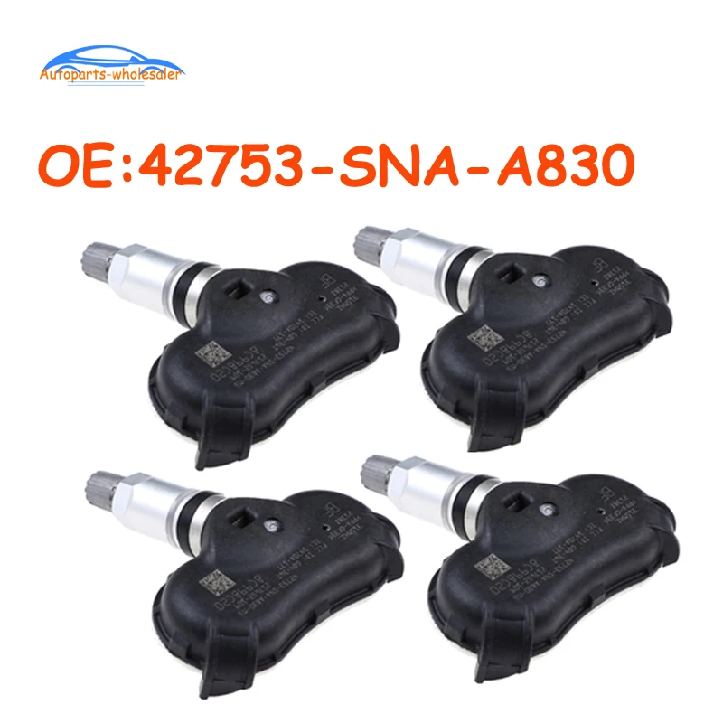 4 Pz/Lotto Auto Per Honda Crz Insight Odyssey Elemento Civic Tpms Sensore Di Pressione Dei Pneumatici 42753-Sna-A830 42753Snaa830 42753Snaa830M1