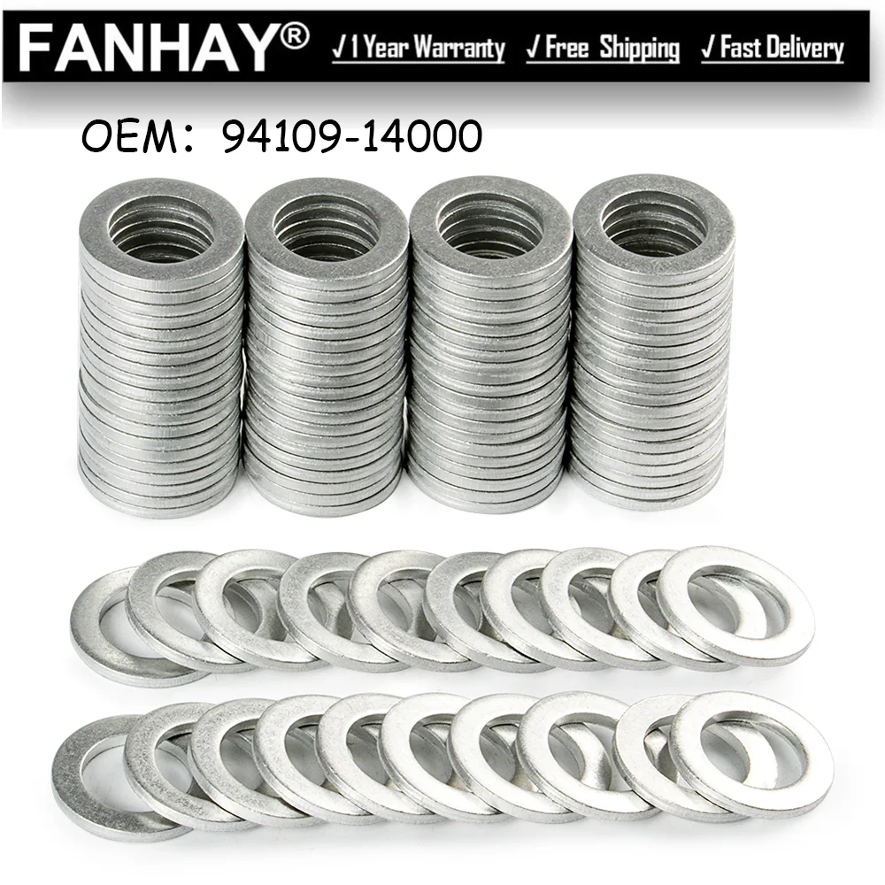50/100 Pz Tappo Di Scarico Olio Guarnizione Rondelle Di Frantumazione Olio 94109-14000 Per Honda Wagovan S2000 Civic Crv Crz Crosstour Hrv Odyssey Pil