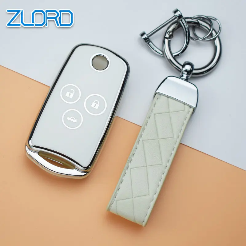 2/3 Pulsanti Nuovo Tpu Flip Car Remote Key Shell Fob Fit For Honda Acura Civic Accord Jazz Crv Hrv Crz Portachiavi Portachiavi Protetto