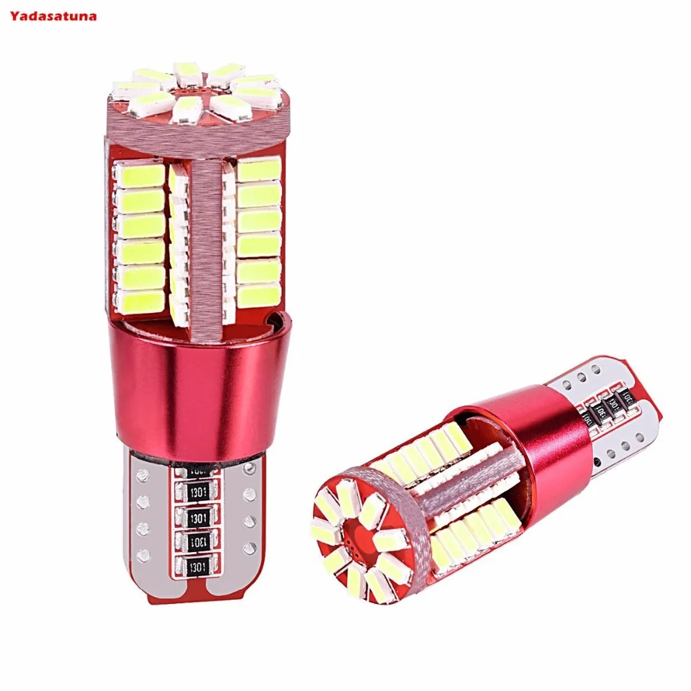 2 Ampolle Led T10 W5W Canbus Odb Sans Erreurs 57 Smd 4014 Lampes Lampade Led Voiture Blanche 6000K Pour Eclairage Int