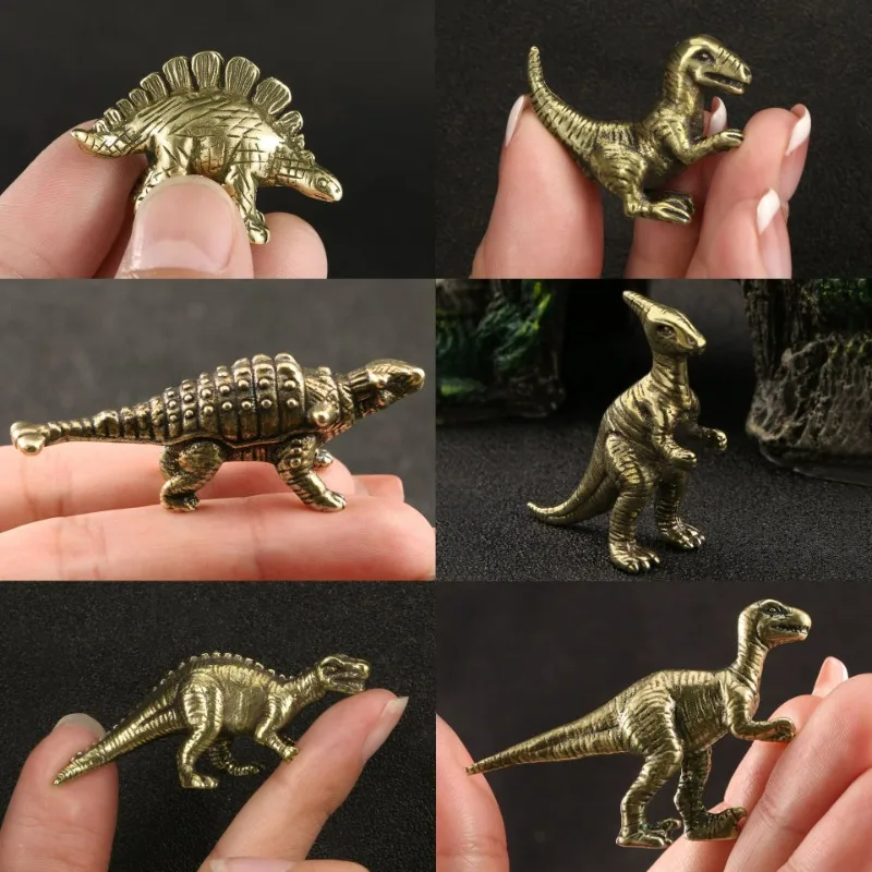 Jurassic Dinosaur Ornament Pentaceous Aquascape Mini Scultura Accessori Rame Home Desktop Decoration Crafts Collection