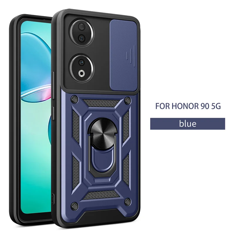 Per Honor 90 Cavalletto 5G Con Protezione Della Fotocamera Custodia Rigida Di Grado Militare Per Huawei Honor 90 Honor90 5G Case 6.7"