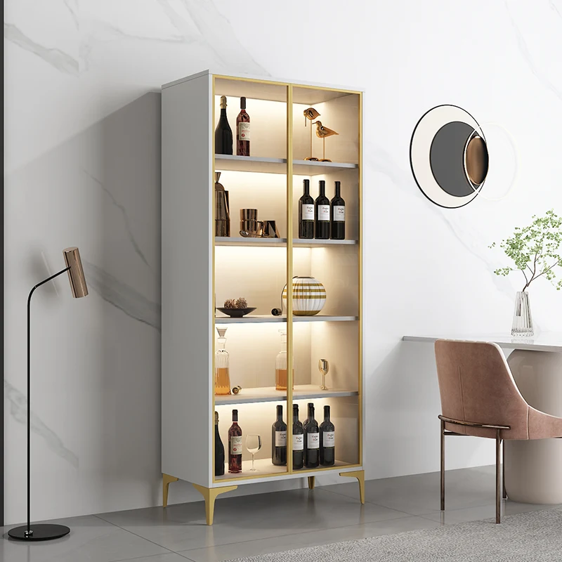 Modern Display Wine Cabinets Simplicity Storage Glass Home Wine Cabinets Corner Wall Botellero Vino Bar Furniture Qf50Jg