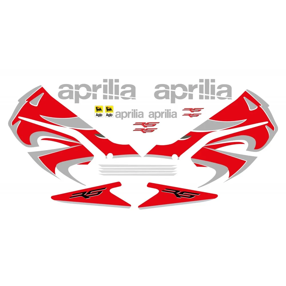 Kit Adesivo Compatibile Per Moto Da Strada Aprilia Rs 50 125 2008