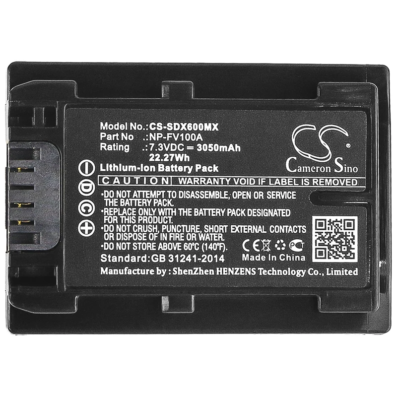 Batteria Della Fotocamera Per Fdr-Ax700 Fdr-Ax53 Fdr-Axp33 Fdr-Ax33 Hdr-Pj620