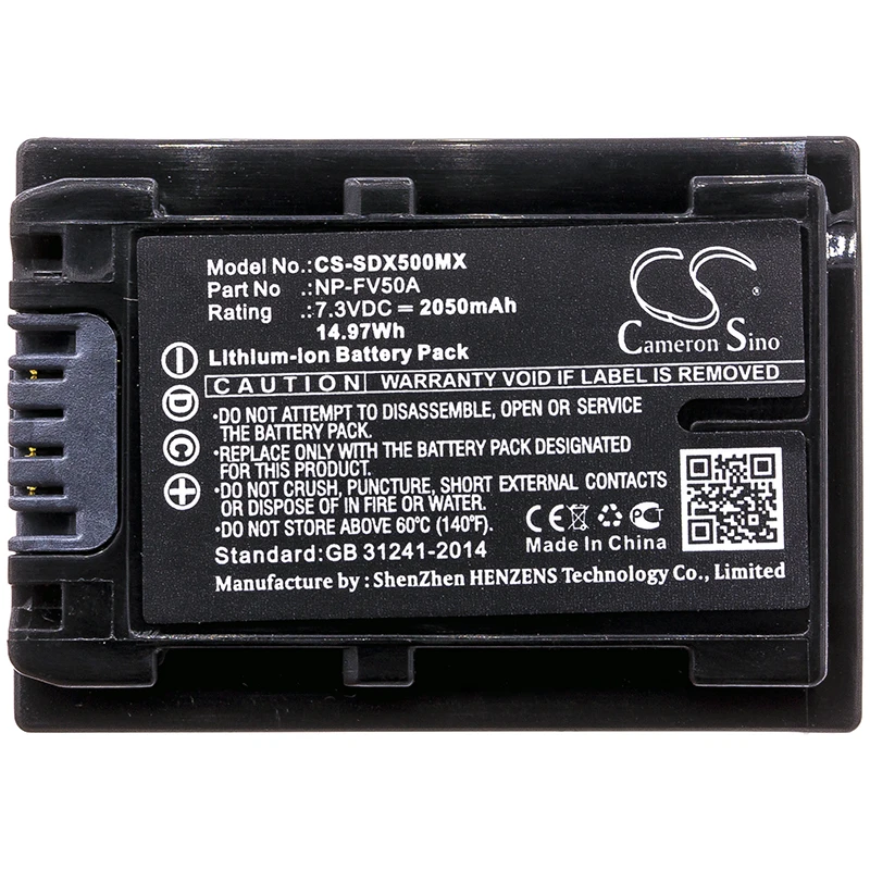 Batteria Della Fotocamera Per Fdr-Ax53 Fdr-Axp33 Fdr-Ax33 Hdr-Pj620
