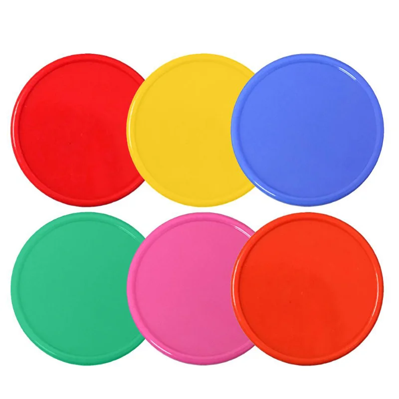 50 Pz/Set Moneta Di Plastica Colorata Vuota, Moneta Di Ricompensa Di Monete Integrali, Nessuna Moneta Di Chip Di Valore Facciale, Moneta Di Scambio Di