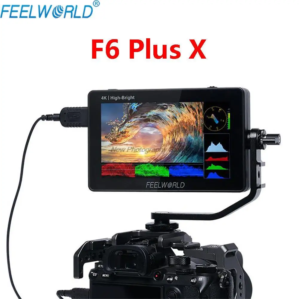 Feelworld F6 Plus X Touch Screen Monitor Portatile Da 5.5 Pollici Fotocamera Dslr 3D Lut Full Hd Video 4K Monitor Compatibile Con Hdmi