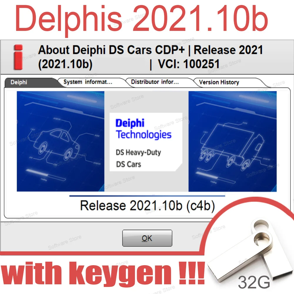 Ultimo Delphis 2021.10B Con Software Keygen Ds 150 Autocoms 2021.11 Coding Strumento Diagnostico Obd2 Compatibile Con Bluetooth