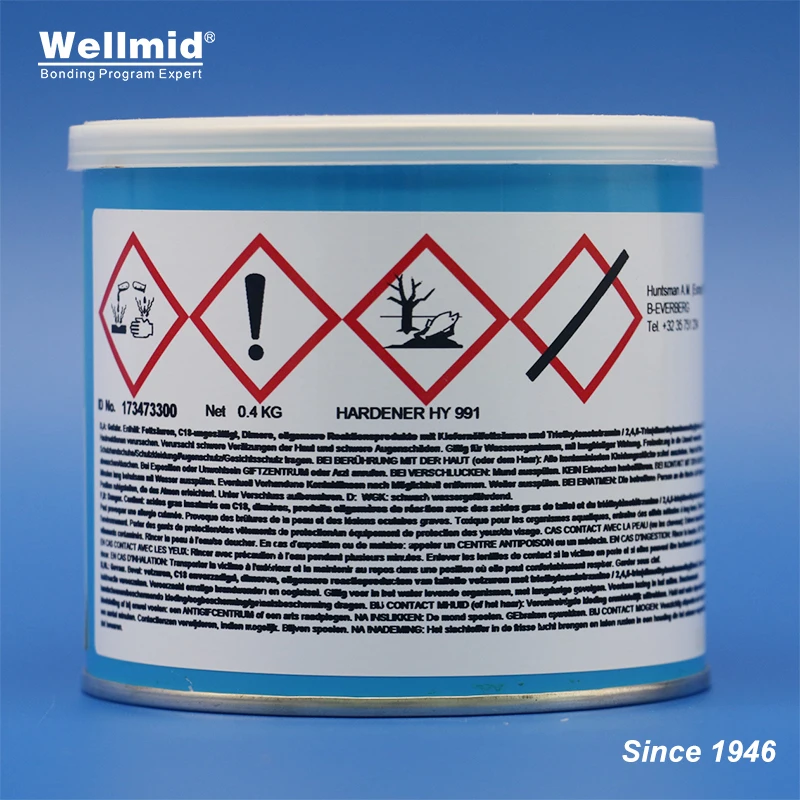 Indurente Hy991 Ca68082-29-1 Agente Indurente Per Sistemi Adesivi Epossidici Ambra Trasparente Con Colla Araldite Ay103-1 Ay105-1 Aw136H 2 Parti