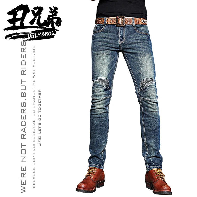 Uglybros Jeans Da Moto Da Uomo Pantaloni Protettivi Da Moto Traspiranti Protezione Pantalon Motocross Vaqueros Taglia Moto: 28-40