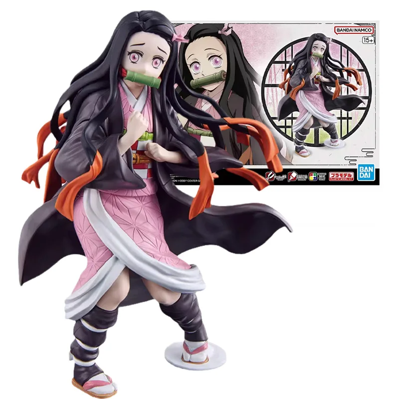 Bandai Genuine Figure Demon Slayer Model Kit Anime Figure Plastic Kamado Nezuko Collection Action Figure Model Giocattoli Per Bambini