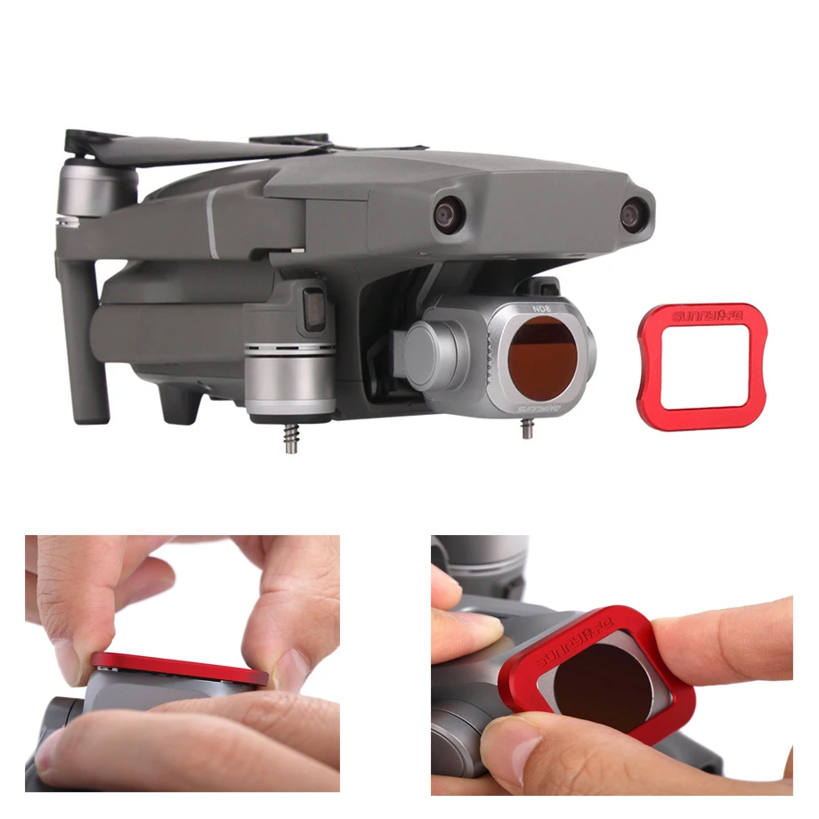 Filtro Attrezzo Di Montaggio Per Dji Mavic 2 Pro Di Alluminio Di Cnc Filtro Smontare Strumenti Per Mavic 2 Pro Uv/Cpl /Nd Filtro Accessori