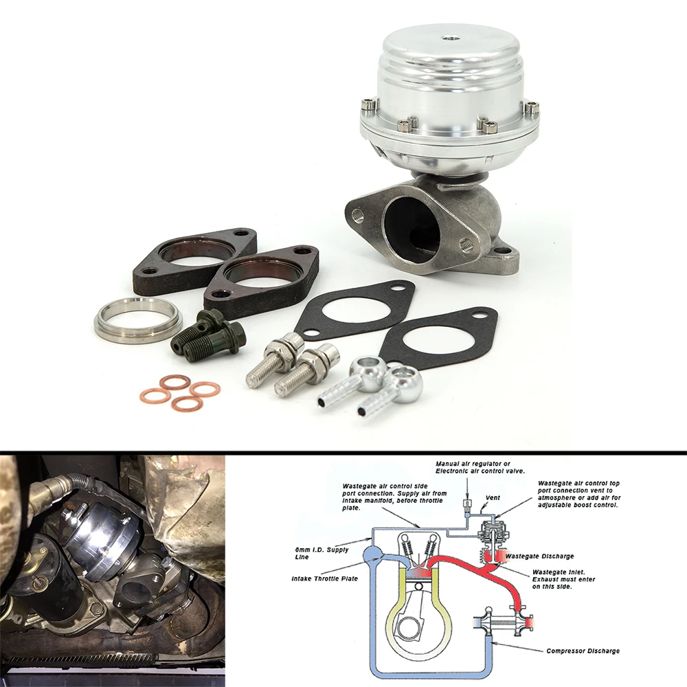 Universale Turbo Wastegate Adatto 38Mm Wastegate Esterno Turbo Wastegate Per Tutti I Veicoli Turbocompressi
