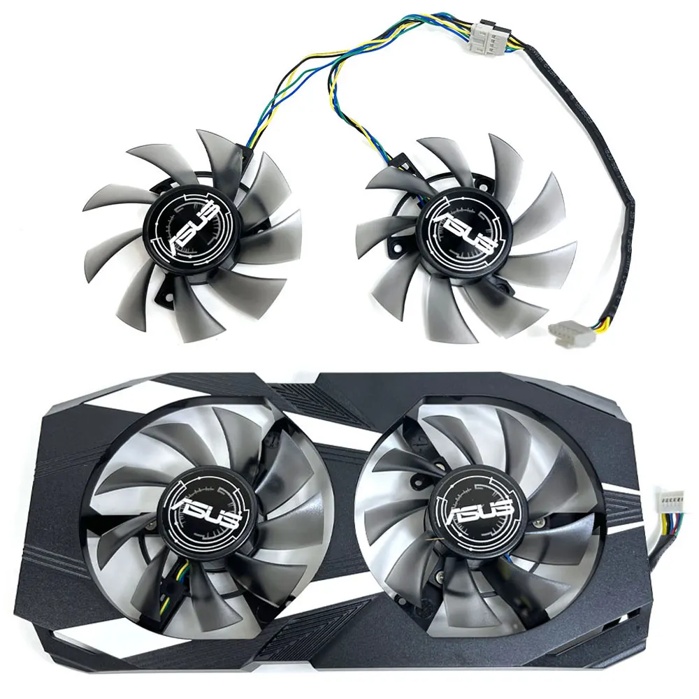 Ventola Originale Muslimah 75Mm 6Pin Dual-Gtx 1660Ti, Gtx 1650 Gpu, Per Ventola Di Raffreddamento Per Scheda Video Asus Geforce Dual Gtx 1650, Gtx 166
